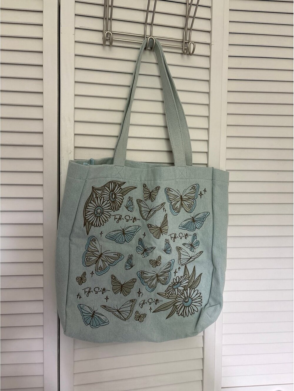 Taylor Swift Debut Self-Titled Butterfly Tote Bag Embroidered